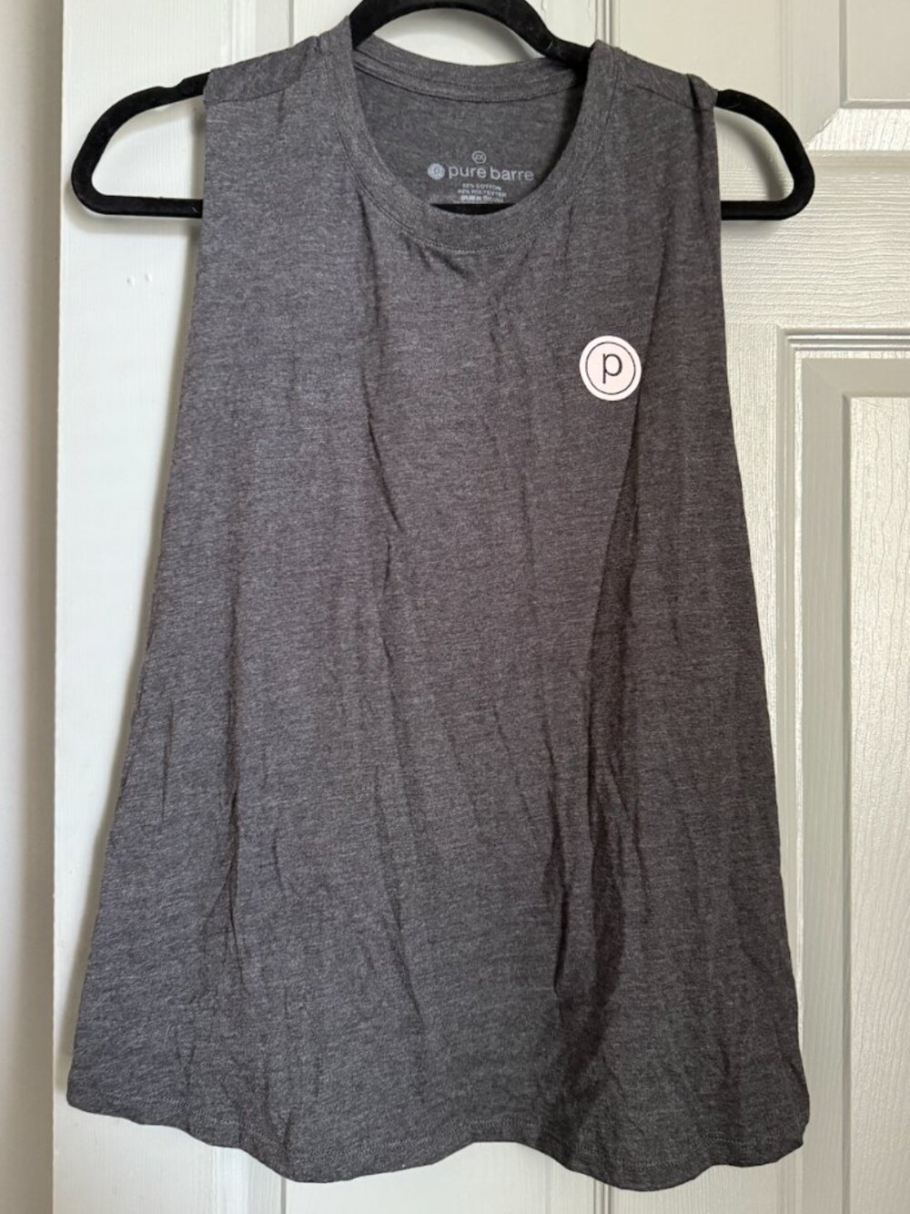 Pure Barre Barre Better Racerback Tank Top Women's 2XL Dark Gray Heather NWT